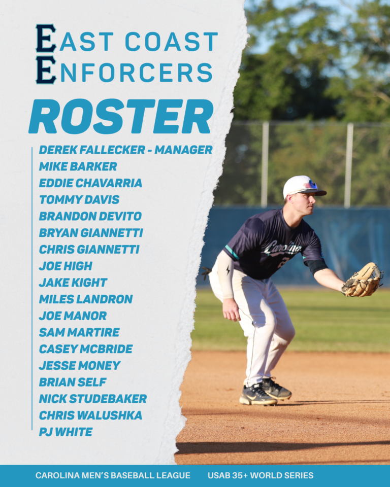 CMBL 35+ Tournament Team Makes Debut at USAB 35+ World Series in Myrtle Beach